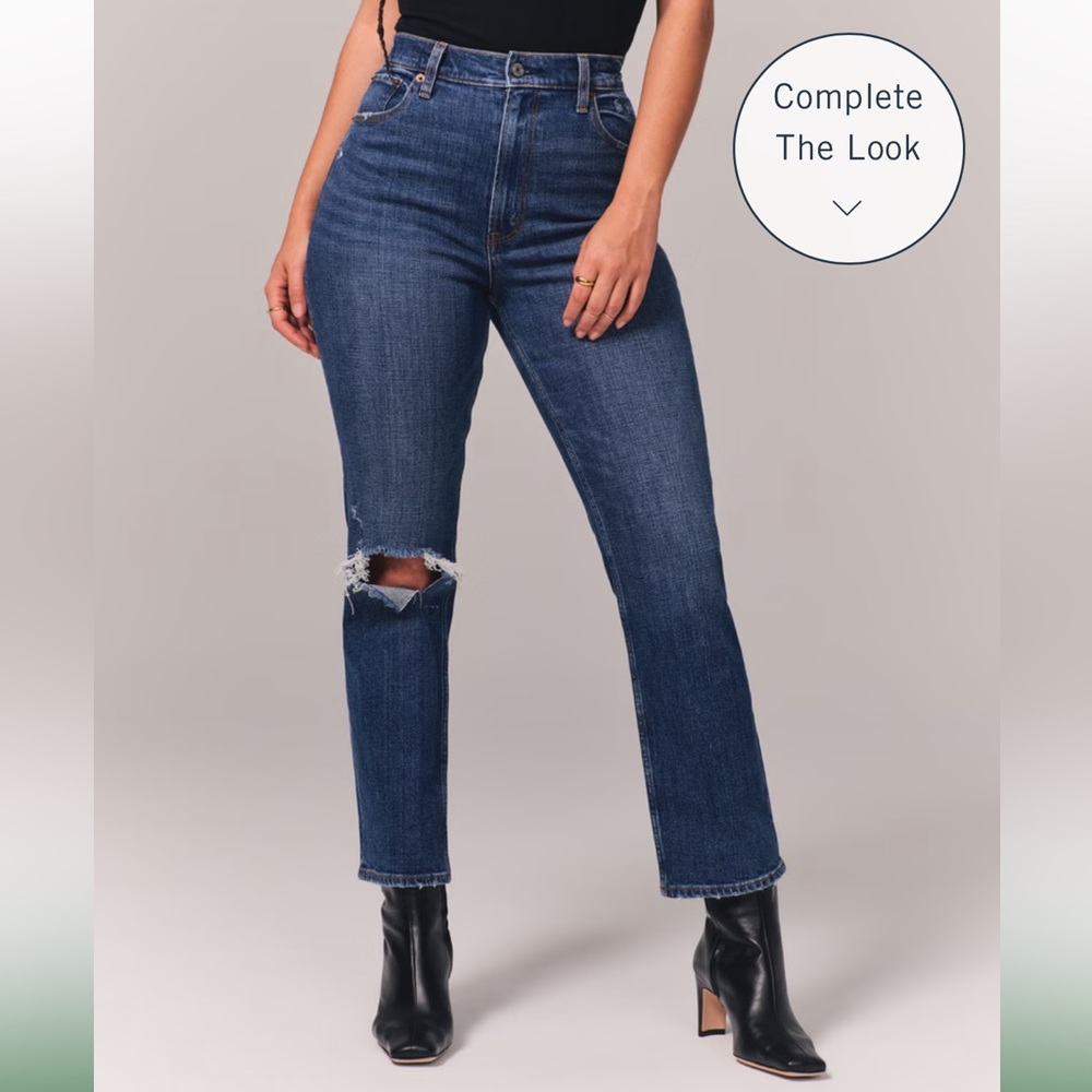 Brand new Abercrombie curve love ultra high rise jeans size 28xshort